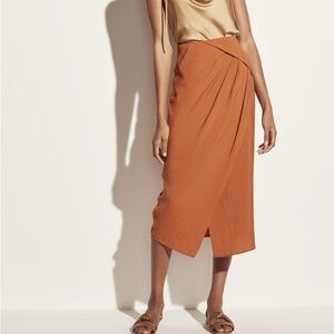 Vince Asymmetrical Cascade Drape Skirt